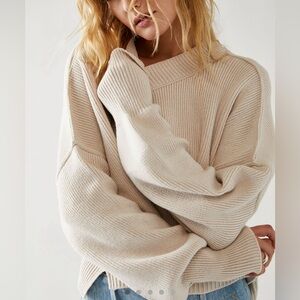 Free People Easy Street Crop Pullover